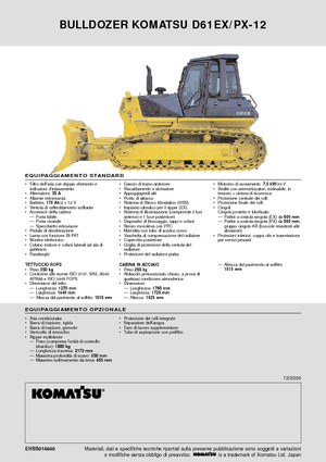 Buldožeri Komatsu D61PX-12