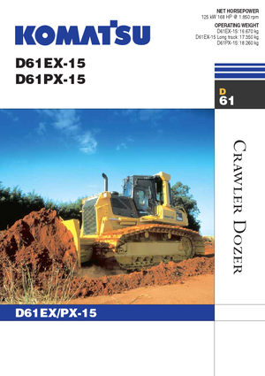 Buldožeri Komatsu D61PX-15