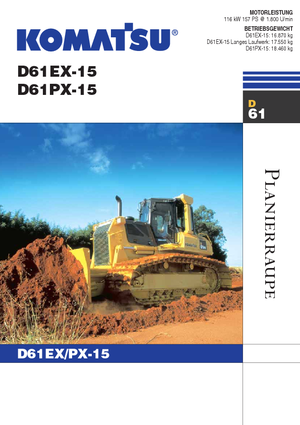 Buldožeri Komatsu D61PX-15