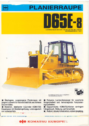 Buldožeri Komatsu D65E-8