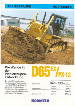 Buldožeri Komatsu D65EX-12