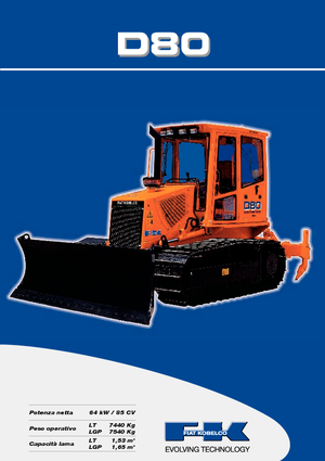 Buldožeri Fiat Kobelco D 80 LT