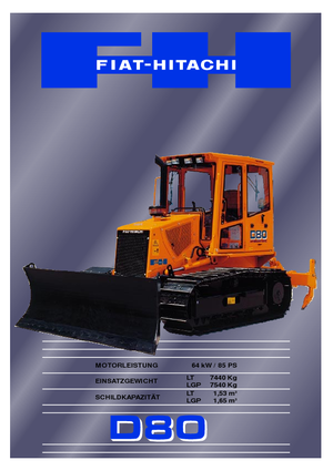 Buldožeri Fiat-Hitachi D 80 LT