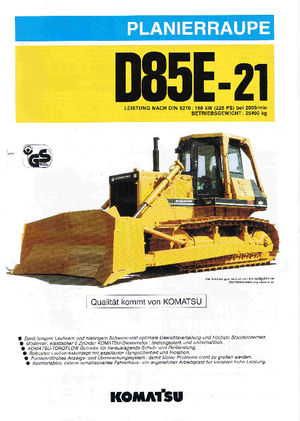 Buldožeri Komatsu D85E-21