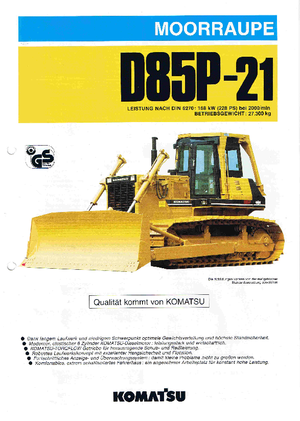 Buldožeri Komatsu D85P-21
