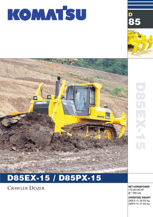 Buldožeri Komatsu D85PX-15