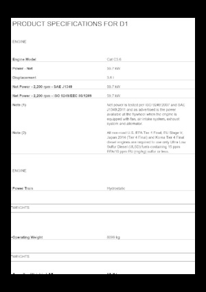 Buldožeri Caterpillar D1