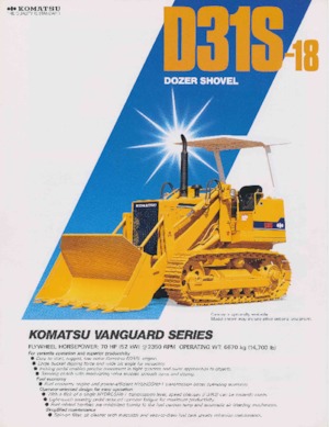 Buldožeri Komatsu D31S-18