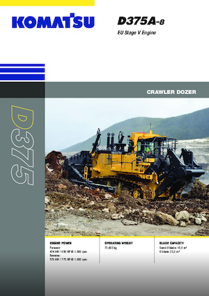 Buldožeri Komatsu D375A-8E0