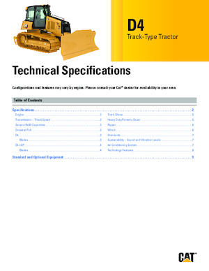 Buldožeri Caterpillar D4 XL