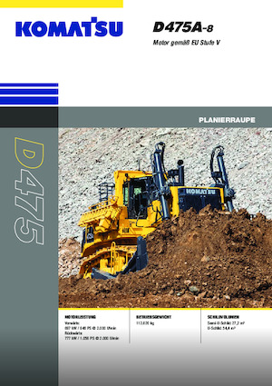 Buldožeri Komatsu D475A-8E0