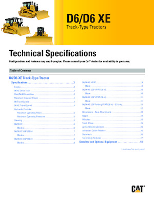 Buldožeri Caterpillar D6 XE LGP