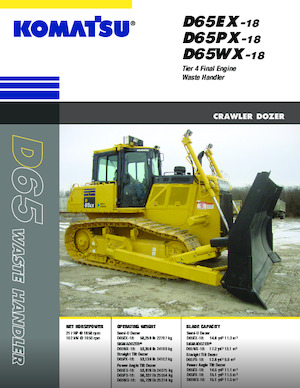 Buldožeri Komatsu D65EX-18E0