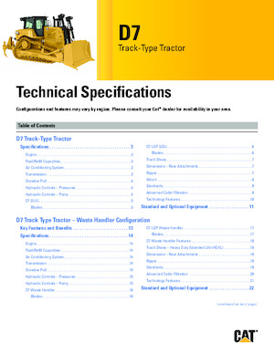 Buldožeri Caterpillar D7 LGP