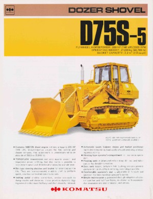 Buldožeri Komatsu D75S-5