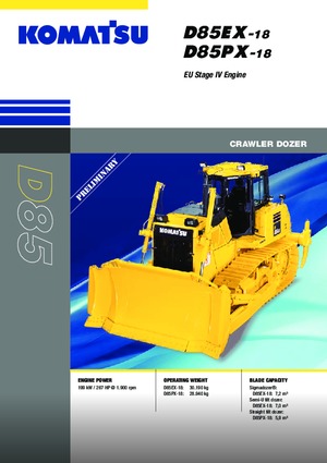 Buldožeri Komatsu D85PX-18E0
