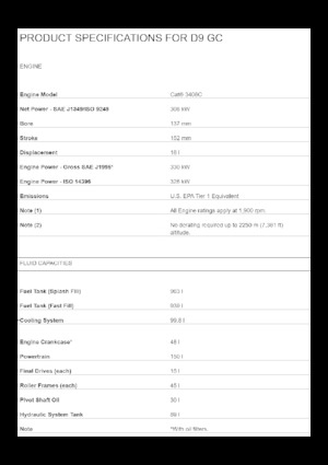 Buldožeri Caterpillar D9 GC