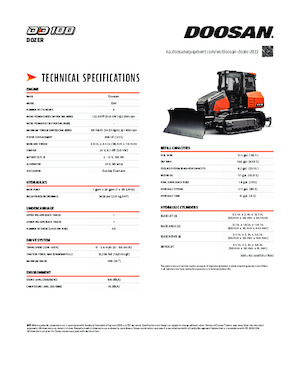 Buldožeri Doosan DD100