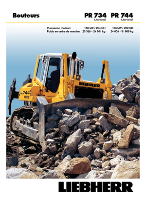 Buldožeri Liebherr PR 734 L