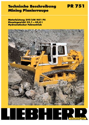 Buldožeri Liebherr PR 751