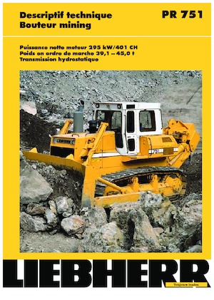 Buldožeri Liebherr PR 751