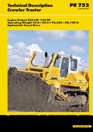 Buldožeri Liebherr PR 752