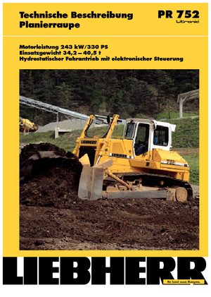 Buldožeri Liebherr PR 752