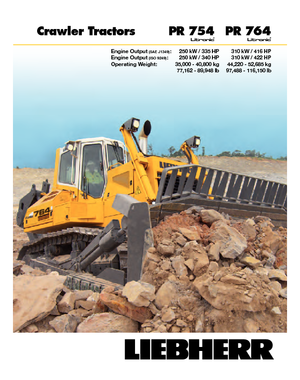 Buldožeri Liebherr PR 764