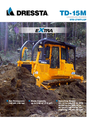 Buldožeri Dressta TD 15 M LGP Extra