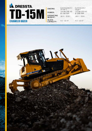 Buldožeri Dressta TD 15M Extra LT