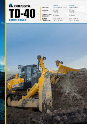 Buldožeri Dressta TD 40E Extra 