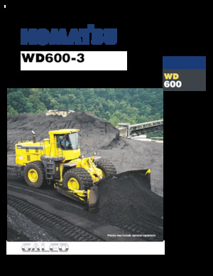 Dozeri na kotačima Komatsu WD600-3