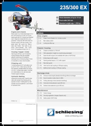 Sjekači drva Schliesing 300 EX