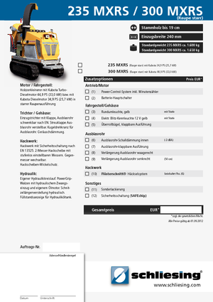 Sjekači drva Schliesing 235 MXRS