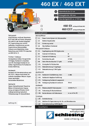 Sjekači drva Schliesing 460 EX