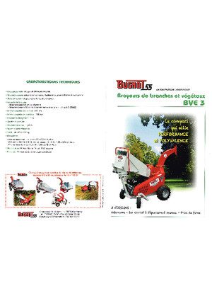 Sjekači drva Bugnot BV-E 3