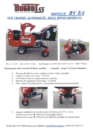 Sjekači drva Bugnot BV-E 4 18 CH