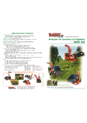 Sjekači drva Bugnot BV-E 55 PF