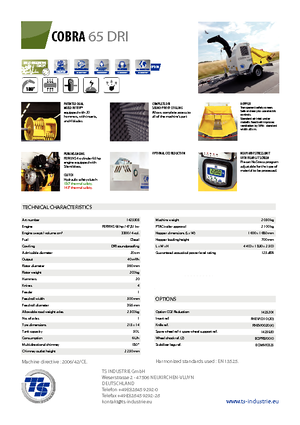 Sjekači drva TS-Industrie Cobra 65 DRI