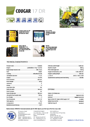 Sjekači drva TS-Industrie Cougar 17 DR
