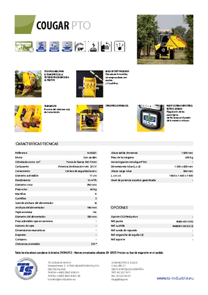 Sjekači drva TS-Industrie Cougar PTO