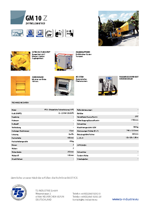 Sjekači drva TS-Industrie GM 10 Z