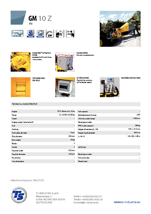 Sjekači drva TS-Industrie GM 10 Z