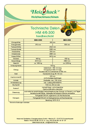 Sjekači drva Heizohack HM 4-300