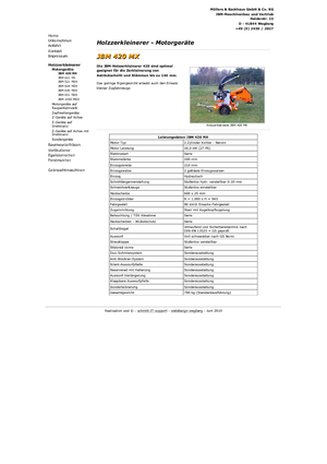 Sjekači drva JBM JBM 420 MX 27