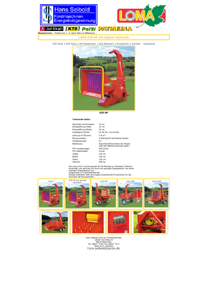 Sjekači drva Loma K 30 HP