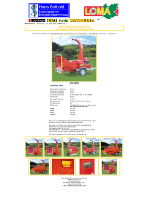 Sjekači drva Loma K 50 HPM