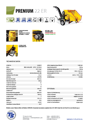 Sjekači drva TS-Industrie Premium 22 ER