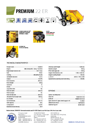 Sjekači drva TS-Industrie Premium 22 ER