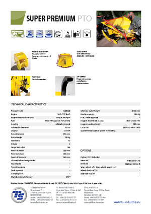 Sjekači drva TS-Industrie Super Premium PTO